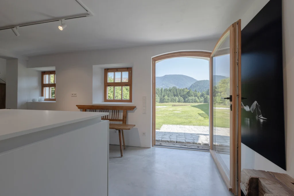 Ferienhaus Chiemgau Küche 50qm Moarhaus